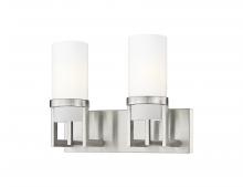 Innovation Lighting 426-2W-SN-G426-8WH - Utopia - 2 Light - 15 inch - Satin Nickel - Bath Vanity Light