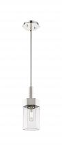 Innovation Lighting 427-1S-PN-G427-9CL - Claverack - 1 Light - 6 inch - Polished Nickel - Pendant