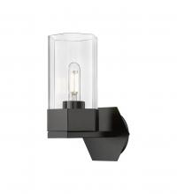 Innovation Lighting 427-1W-BK-G427-9CL - Claverack - 1 Light - 6 inch - Matte Black - Sconce