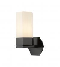 Innovation Lighting 427-1W-BK-G427-9WH - Claverack - 1 Light - 6 inch - Matte Black - Sconce