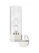 Innovation Lighting 427-1W-PN-G427-14CL - Claverack - 1 Light - 6 inch - Polished Nickel - Sconce