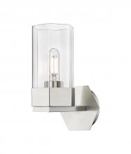 Innovation Lighting 427-1W-SN-G427-9CL - Claverack - 1 Light - 6 inch - Satin Nickel - Sconce