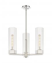 Innovation Lighting 427-3CR-PN-G427-14CL - Claverack - 3 Light - 22 inch - Polished Nickel - Pendant