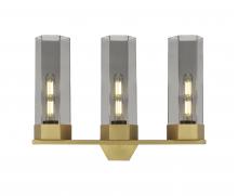 Innovation Lighting 427-3W-BB-G427-14SM - Claverack - 3 Light - 22 inch - Brushed Brass - Bath Vanity Light