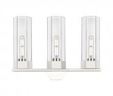 Innovation Lighting 427-3W-PN-G427-14CL - Claverack - 3 Light - 22 inch - Polished Nickel - Bath Vanity Light