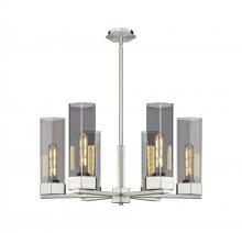 Innovation Lighting 427-6CR-SN-G427-14SM - Claverack - 6 Light - 28 inch - Satin Nickel - Chandelier
