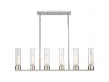 Innovation Lighting 429-6I-SN-G429-8CL - Empire - 6 Light - 44 inch - Satin Nickel - Linear Pendant