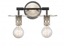 Innovation Lighting 431-2W-BSN - Aurora - 2 Light - 14 inch - Black Satin Nickel - Bath Vanity Light