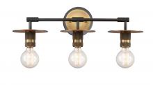 Innovation Lighting 431-3W-BBB-LED - Aurora - 3 Light - 22 inch - Black Brushed Brass - Bath Vanity Light