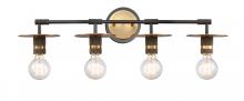 Innovation Lighting 431-4W-BBB-LED - Aurora - 4 Light - 30 inch - Black Brushed Brass - Bath Vanity Light