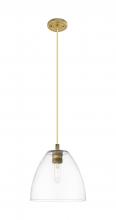 Innovation Lighting 434-1P-BB-GBD-92 - Crown Point - 1 Light - 9 inch - Brushed Brass - Pendant