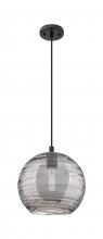 Innovation Lighting 434-1P-BK-G1213-10SM - Crown Point - 1 Light - 10 inch - Matte Black - Pendant