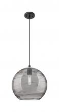 Innovation Lighting 434-1P-BK-G1213-12SM - Crown Point - 1 Light - 12 inch - Matte Black - Pendant