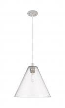 Innovation Lighting 434-1P-SN-GBC-124 - Crown Point - 1 Light - 12 inch - Satin Nickel - Pendant