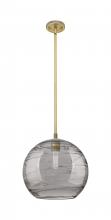 Innovation Lighting 434-1S-BB-G1213-12SM - Crown Point - 1 Light - 12 inch - Brushed Brass - Pendant