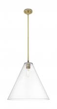Innovation Lighting 434-1S-BB-GBC-162 - Crown Point - 1 Light - 16 inch - Brushed Brass - Pendant