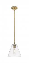 Innovation Lighting 434-1S-BB-GBC-82 - Crown Point - 1 Light - 8 inch - Brushed Brass - Pendant