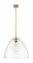 Innovation Lighting 434-1S-BB-GBD-162 - Crown Point - 1 Light - 16 inch - Brushed Brass - Pendant