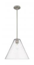 Innovation Lighting 434-1S-SN-GBC-124 - Crown Point - 1 Light - 12 inch - Satin Nickel - Pendant