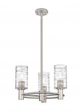 Innovation Lighting 434-3CR-SN-G434-7DE - Crown Point - 3 Light - 18 inch - Satin Nickel - Pendant
