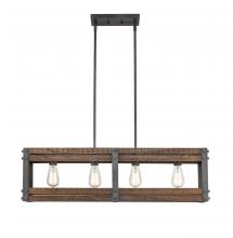 Innovations Lighting 435-4I-AG-LED - Austin - 4 Light - 36 inch - Aged Gun Metal - Cord hung - Island Light