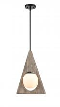 Innovation Lighting 439-1S-BK-W - Maverick - 1 Light - 14 inch - Matte Black - Cord hung - Pendant