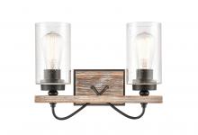 Innovation Lighting 442-2W-BK-G4424-LED - Paladin - 2 Light - 14 inch - Matte Black - Bath Vanity Light