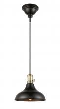 Innovation Lighting 443SW-1S-BAB-M15BK-LED - Metro - 1 Light - 10 inch - Black Antique Brass - Cord hung - Pendant