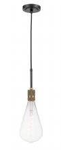 Innovation Lighting 444-1P-BAB-BB-125-LED - Ellis - 1 Light - 5 inch - Black Antique Brass - Cord hung - Mini Pendant