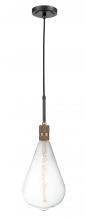 Innovation Lighting 444-1P-BAB-BB-164-LED - Ellis - 1 Light - 7 inch - Black Antique Brass - Cord hung - Mini Pendant