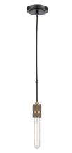 Innovation Lighting 444-1P-BAB - Ellis - 1 Light - 2 inch - Black Antique Brass - Cord hung - Mini Pendant