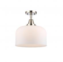 Innovation Lighting 447-1C-PN-G71-L - Bell - 1 Light - 12 inch - Polished Nickel - Flush Mount