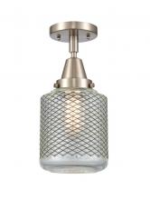 Innovation Lighting 447-1C-SN-G262-LED - Stanton - 1 Light - 6 inch - Brushed Satin Nickel - Flush Mount