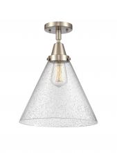 Innovation Lighting 447-1C-SN-G44-L-LED - Cone - 1 Light - 12 inch - Brushed Satin Nickel - Flush Mount