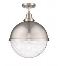 Innovation Lighting 447-1C-SN-HFS-124-SN-LED - Hampden - 1 Light - 13 inch - Brushed Satin Nickel - Flush Mount