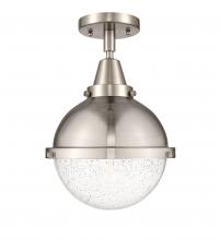 Innovation Lighting 447-1C-SN-HFS-84-SN-LED - Hampden - 1 Light - 9 inch - Brushed Satin Nickel - Flush Mount