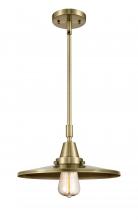 Innovation Lighting 447-1S-AB-MFR-AB-12 - Appalachian - 1 Light - 12 inch - Antique Brass - Mini Pendant