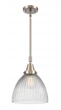 Innovation Lighting 447-1S-SN-G222-LED - Seneca Falls - 1 Light - 10 inch - Brushed Satin Nickel - Mini Pendant