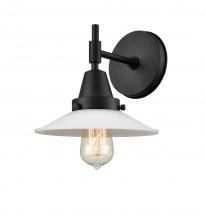 Innovation Lighting 447-1W-BK-G1-LED - Halophane - 1 Light - 9 inch - Matte Black - Sconce