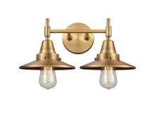 Innovation Lighting 447-2W-BB-M4-BB-LED - Railroad - 2 Light - 17 inch - Brushed Brass - Bath Vanity Light