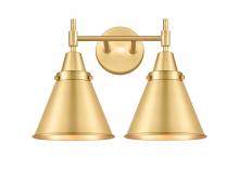 Innovation Lighting 447-2W-SG-M13-SG - Appalachian - 2 Light - 17 inch - Satin Gold - Bath Vanity Light