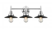 Innovation Lighting 447-3W-PC-M6-BK - Railroad - 3 Light - 26 inch - Polished Chrome - Bath Vanity Light