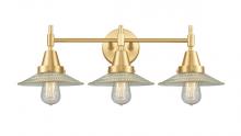 Innovation Lighting 447-3W-SG-G2-LED - Halophane - 3 Light - 27 inch - Satin Gold - Bath Vanity Light