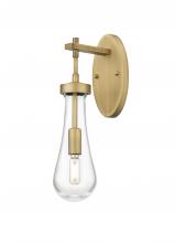 Innovation Lighting 451-1W-BB-G451-4CL - Owego - 1 Light - 5 inch - Brushed Brass - Sconce