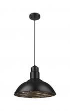 Innovation Lighting 455-1P-16BK - Langston - 1 Light - 16 inch - Matte Black - Cord hung - Pendant