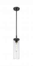 Innovation Lighting 471-1S-BK-G471-12CL - Lincoln - 1 Light - 4 inch - Matte Black - Pendant