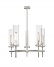 Innovation Lighting 471-5CR-SN-G471-12CL - Lincoln - 5 Light - 27 inch - Satin Nickel - Chandelier