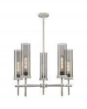 Innovation Lighting 471-5CR-SN-G471-12SM - Lincoln - 5 Light - 27 inch - Satin Nickel - Chandelier