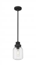 Innovation Lighting 472-1S-TBK-G472-6CL - Somers - 1 Light - 6 inch - Textured Black - Pendant