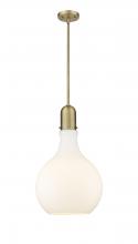 Innovation Lighting 492-1S-BB-G581-14 - Amherst - 1 Light - 14 inch - Brushed Brass - Stem hung - Pendant